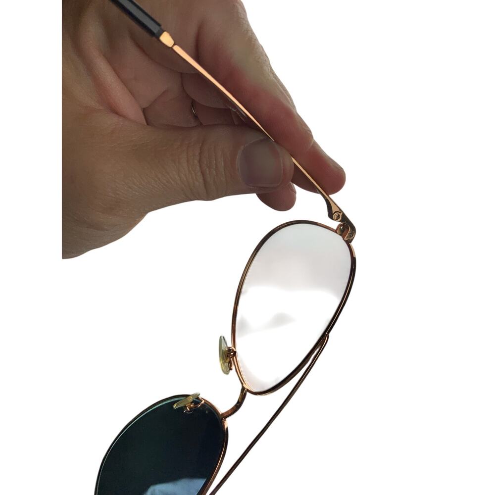 Tiffany & Co TF3074 Aviator Sunglasses Blue Gradient Rose Gold Italy Case - Picture 11 of 13